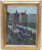 Morgenstreich mit 1 by Heinrich Müller, 1908, oil on canvas, sold Sep 2023