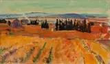 Herbstliche Landschaft by Henri Schmid, oil on canvas, sold Sep 2023