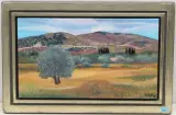 Sommerlandschaft by Kathy Thys, oil on canvas, sold Sep 2023