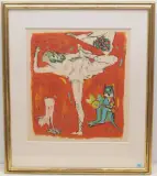 Die kleine Tänzerin by Alois Carigiet, 1958, color lithograph, offered Sep 2023