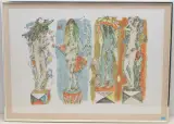 Vier Jahreszeiten by Alois Carigiet, 1969, color lithograph, offered Sep 2023