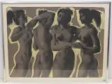 Vier Mädchen by Hans Erni, 1955, color lithograph, sold Sep 2023