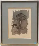 Elefant mit Kind by Hans Erni, color aquatint, sold Sep 2023