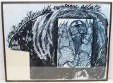 Vento preistorico dalle montagne gelati by Mario Merz, 1984, offset lithograph, sold Sep 2023