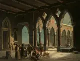 Die überbrachte Beute by Augusto Tominz, 1861, oil on canvas, offered Jun 2023