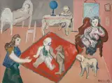 Les enfants by André Lanskoy, oil on canvas, sold Jun 2023