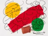 Curly Hair by Romero Britto, 2015, oil, sold Jun 2023