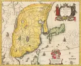 Chinense Imperium by Willem Janszoon Blaeu, color engraving, sold Jun 2023