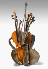 Violine by Arman, bronze, sold Jun 2023