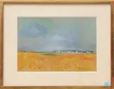 Landschaft am Meer by Alphonse Lanoë, gouache, sold Jun 2023