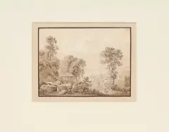 Blick auf Sallanches gegen den Mont-Blanc by Samuel Birmann, pencil, offered Jun 2023