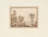Blick auf Sallanches gegen den Mont-Blanc by Samuel Birmann, pencil, offered Jun 2023