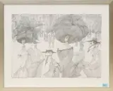 Piazza San Marco, Fin de siècle by Paul Flora, 1984, color lithograph, offered Jun 2023