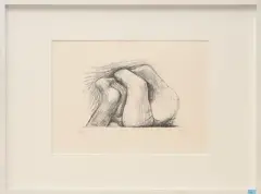 Two Forms by Henry Moore, 1967, lithograph, sold Jun 2023