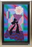 Flower Girl by Victor Vasarely, color screenprint, sold Jun 2023