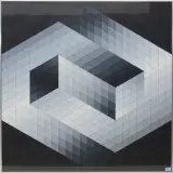Ohne Titel by Victor Vasarely, screenprint, sold Jun 2023
