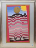 Sonnenbad by Victor Vasarely, color screenprint, offered Jun 2023