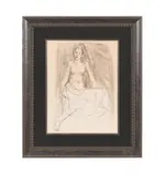Untitled by Moses Soyer, pastel and mixed media on paper, sold Apr 2023