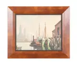 untitled by Bela De Tirefort, 1958, oil on canvas academy/board, sold Apr 2023