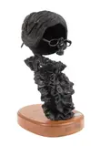 Untitled by Lora Pennington, bronze bust of the ghost of 'Phoebe Wakefield, sold Apr 2023