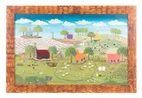 Round Top Texas by Pj Hornberger, 2000, oil on board, sold Apr 2023