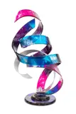 Spiral by Shlomi Haziza, acrylic and aluminum sculpture, sold Apr 2023