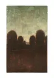 Dark Trees by Ulises Toache, mixed media on board, sold Apr 2023