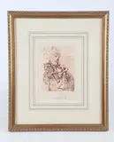 Untitled by Salvador Dalí, etching "El Cid", sold Apr 2025