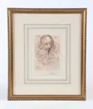 Untitled by Salvador Dalí, etching "Cervantes", sold Apr 2025