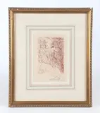 Untitled by Salvador Dalí, etching "El Greco", sold Apr 2025