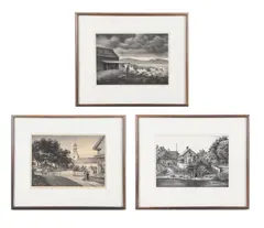 signed lithographs by Alan Horton Crane, lithograph on paper, sold Apr 2025
