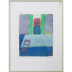 It Was a House in Rrles by Arthur Krakower, 2005, monotype, sold Jul 2022