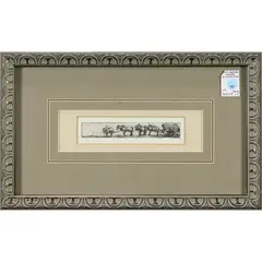 Untitled by Donald Shaw MacLaughlan, etching, sold Jul 2022