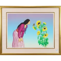 Untitled by R. C. Gorman, lithograph, sold Jul 2022