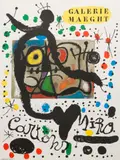 Cartons Miro at Galerie Maeght by Joan Miró, 1965, lithograph exhibition poster, sold Jul 2022