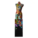 Untitled by Val Dwiek, mixed media on papier mache sculpture, sold Aug 2022