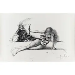 Drawers of Memory by Salvador Dalí, 1965, lithograph, sold Aug 2022