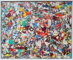 Mystery/Mystère by Ross Bishop, acrylic on canvas, sold Jul 2025