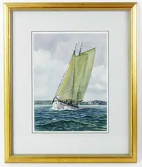Down East by Robert Oliver, watercolor, sold Feb 2025