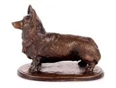 Corgi by Carlos Neto, bronze, sold Dec 2023