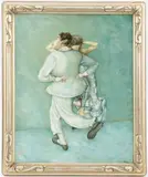 Dancing Couple by Giacomo Porzano, 1960, Oil on Canvas, sold Jun 2024