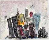 Urban Center by Eduardo Hoyos Lunolono, Mixed Media, sold Jun 2024
