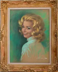 Portrait of a Woman by Arthur Sarnoff, circa 1970s, Pastel on Paper, sold Jun 2024