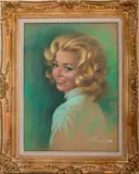 Portrait of a Woman by Arthur Sarnoff, circa 1970s, Pastel on Paper, sold Jun 2024