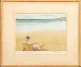 The Green Slippers by William Russell Flint, Lithograph on Paper, sold Jun 2024