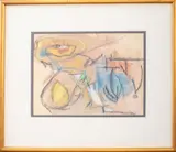 Untitled by Libbie Mark, 1960s, Oil Crayon on Wove Paper, sold Jun 2024