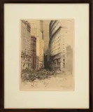 Hamburg America Line by Luigi Kasimir, Engraving on Paper, sold Jun 2024