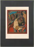 Figures with Fruit by Mihail Chemiakin, Lithograph in Colors, sold Jun 2024