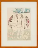 Nude Figural Group by Washington Ledesma, Etching on Paper, sold Jun 2024