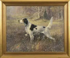 Untitled by William Harnden Foster, oil on artist board, sold May 2023